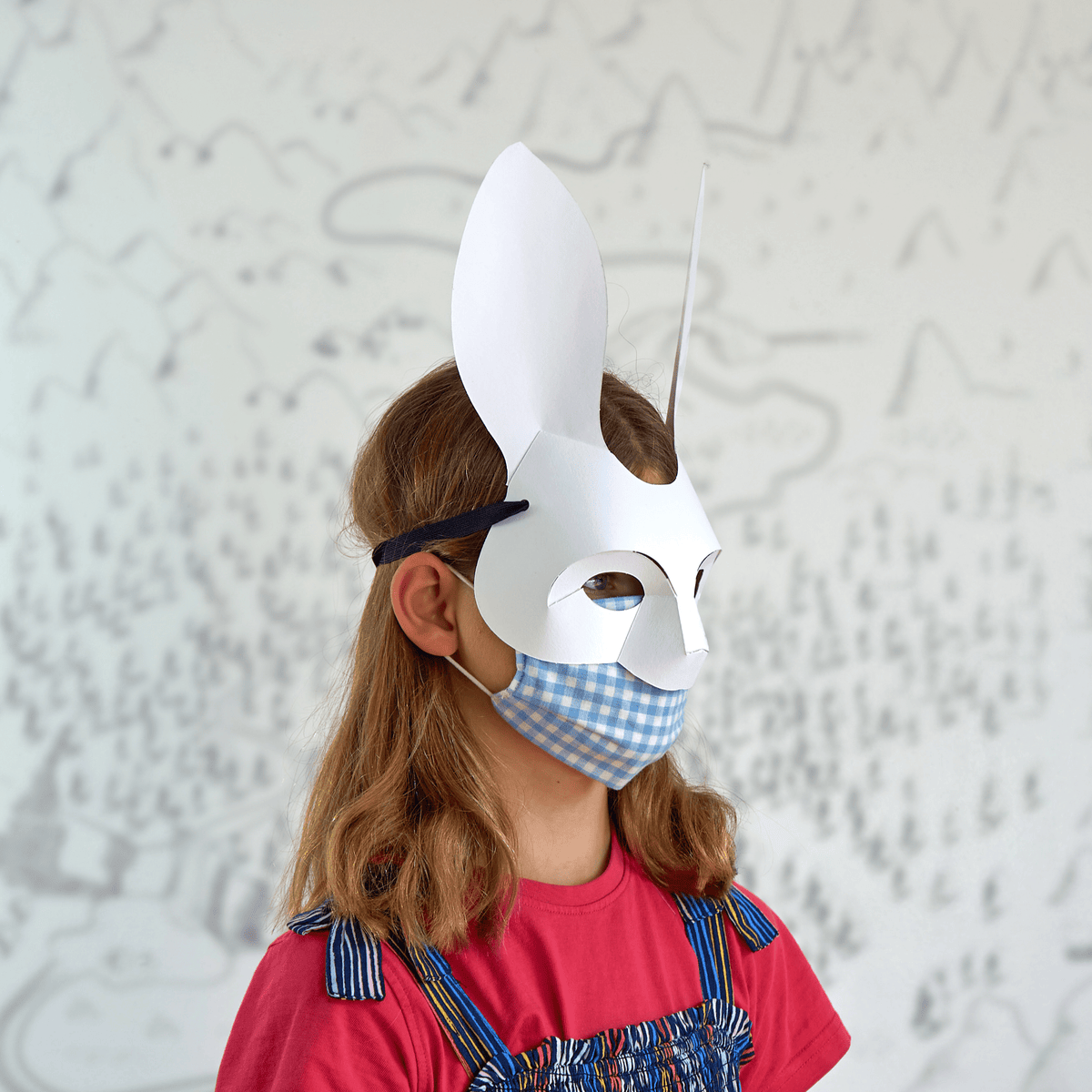 Rabbit Mask Template | Easy DIY Paper Mask | World Book Day | Instant Download - Wintercroft-Mask