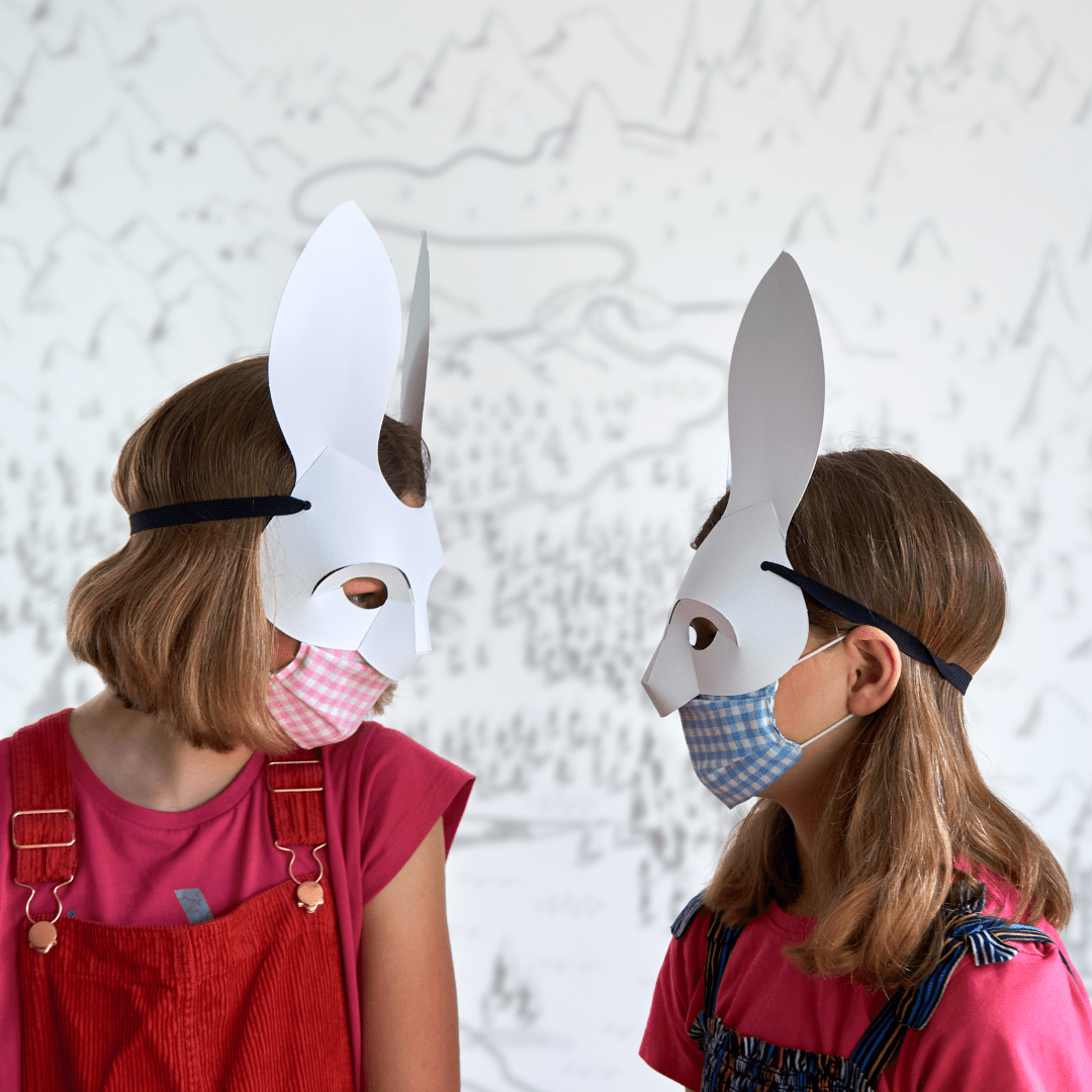 Rabbit Mask Template | Easy DIY Paper Mask | World Book Day | Instant Download - Wintercroft-Mask