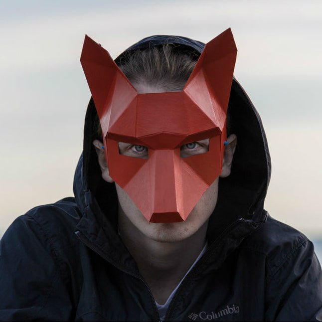 Fox Half Mask | Easy Printable template | PDF Download - Wintercroft-Mask