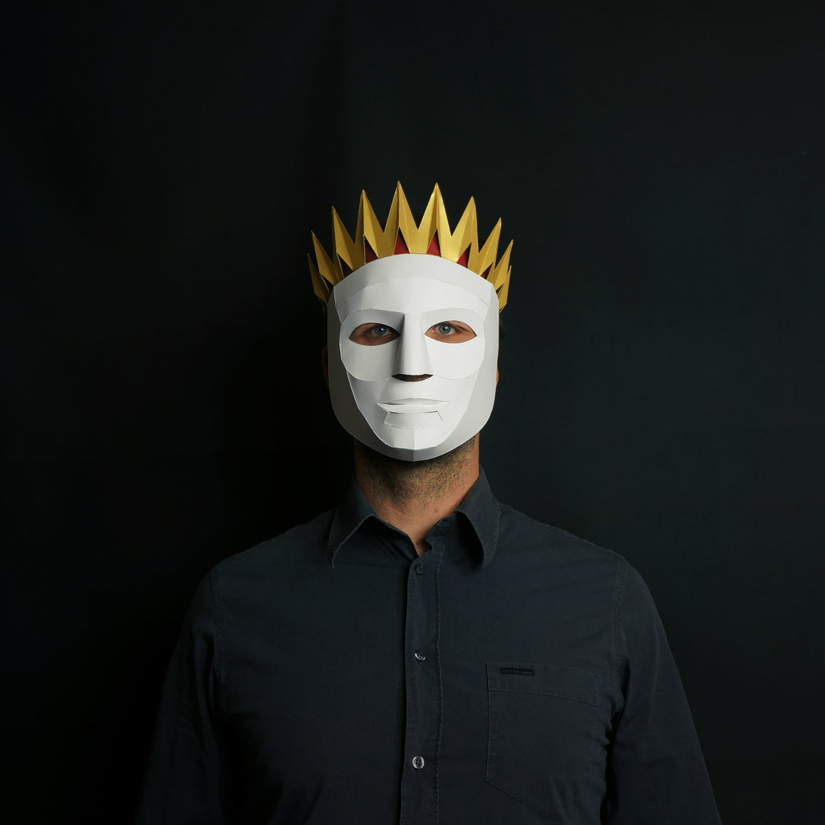 Conquest Horseman | Wearable Paper Sculpture | PDF - Wintercroft-Mask