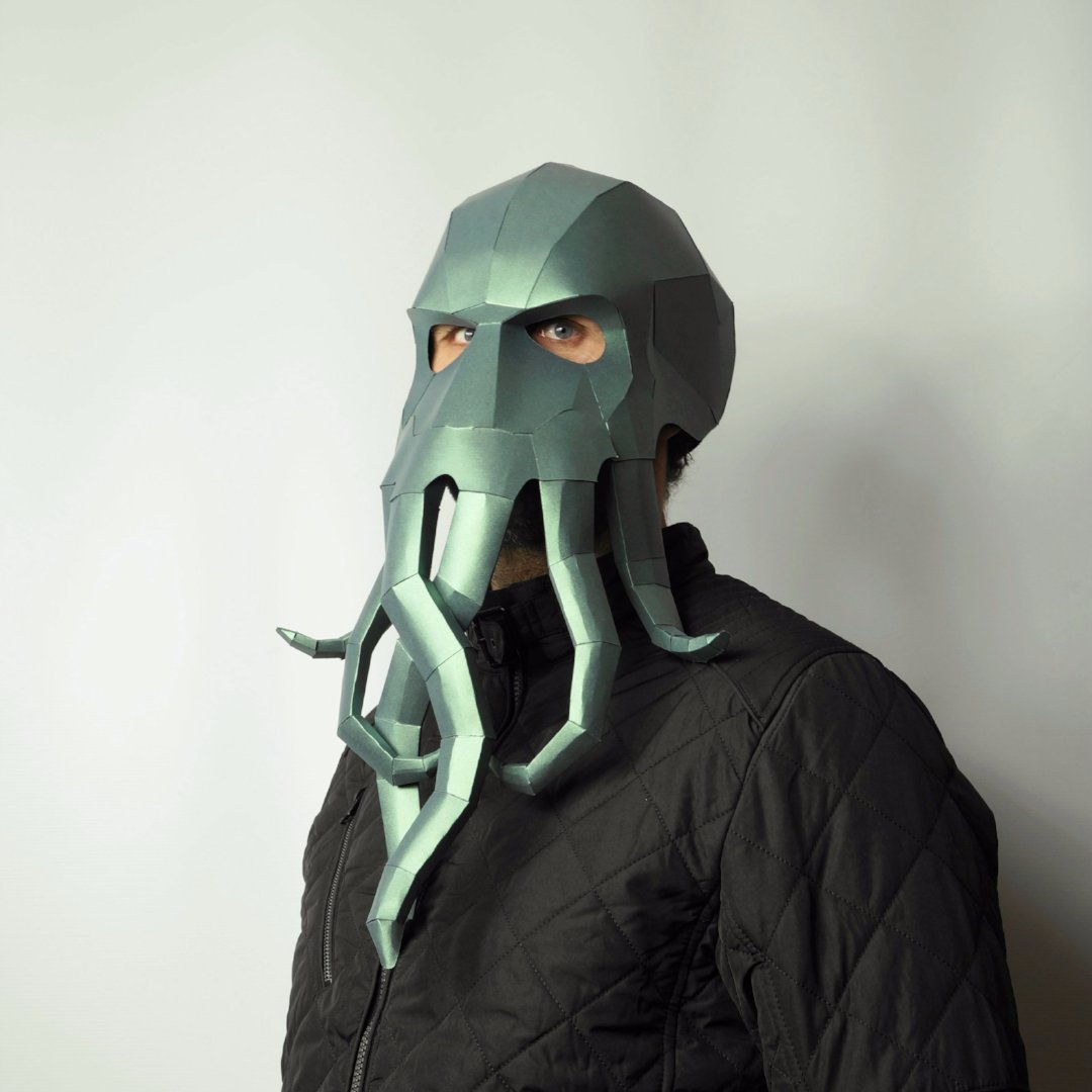 Cthulhu | Cosplay Papercraft Mask Templates | PDF Download - Wintercroft-Mask