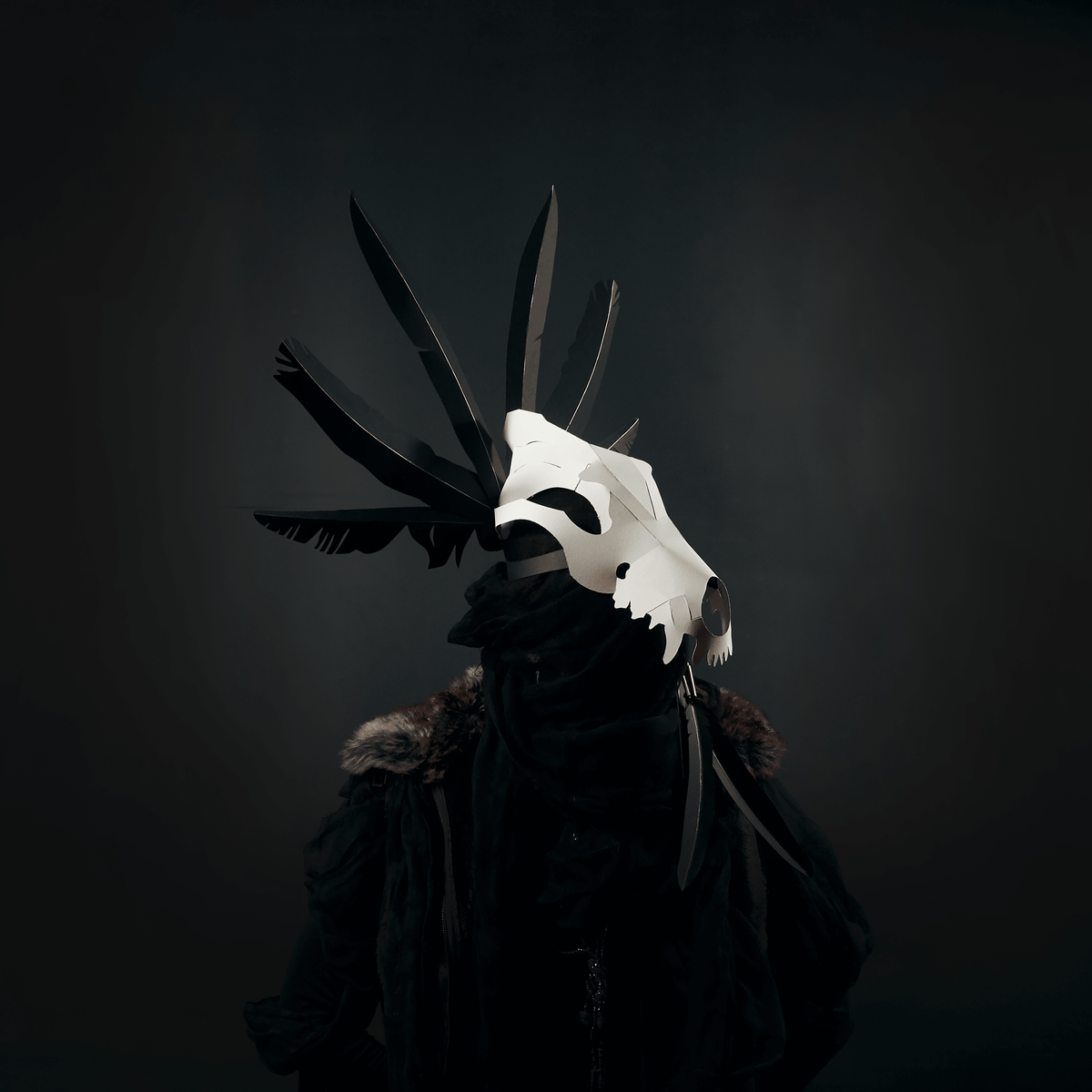 Animal Skull Headdress Set | Bonefaced Mystics DIY Papercraft Templates | PDF - Wintercroft-Mask