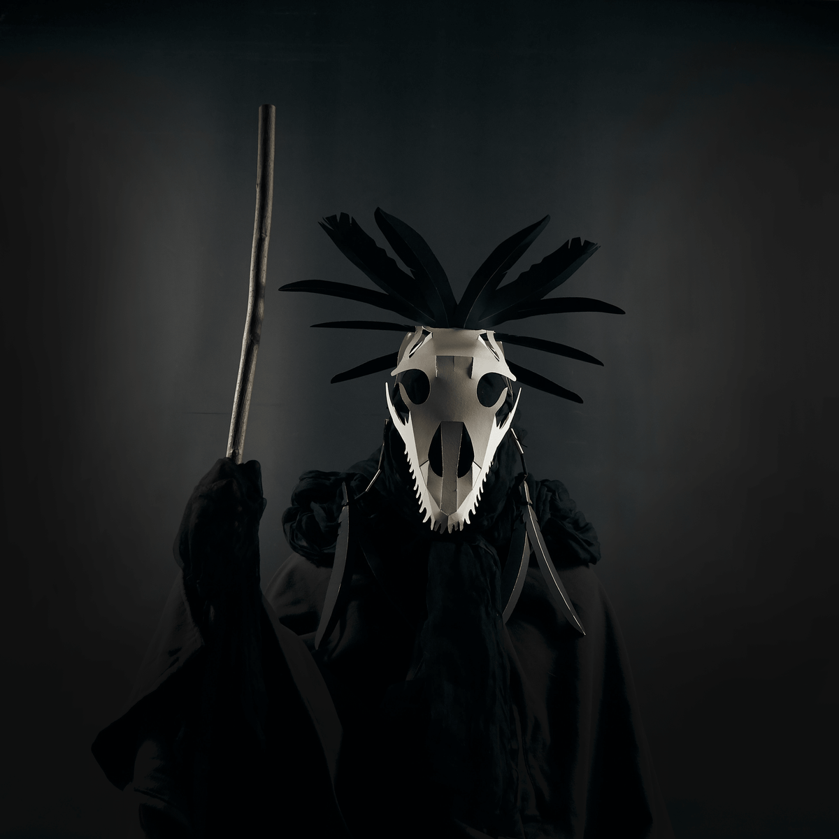 Animal Skull Headdress Set | Bonefaced Mystics DIY Papercraft Templates | PDF - Wintercroft-Mask