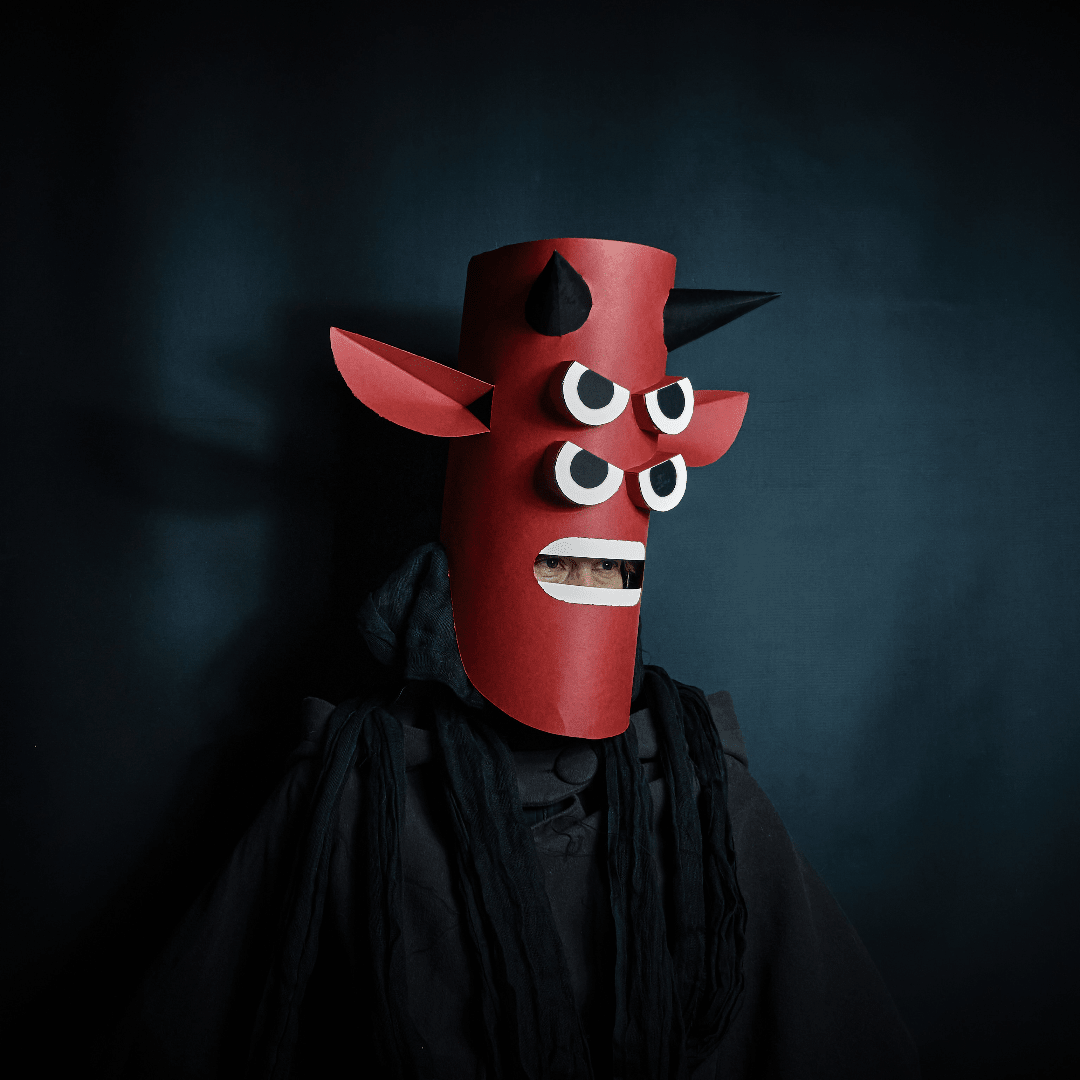 Guilloteeth Mask Template | DIY Papercraft Halloween Mask | Instant Download - Wintercroft - Mask