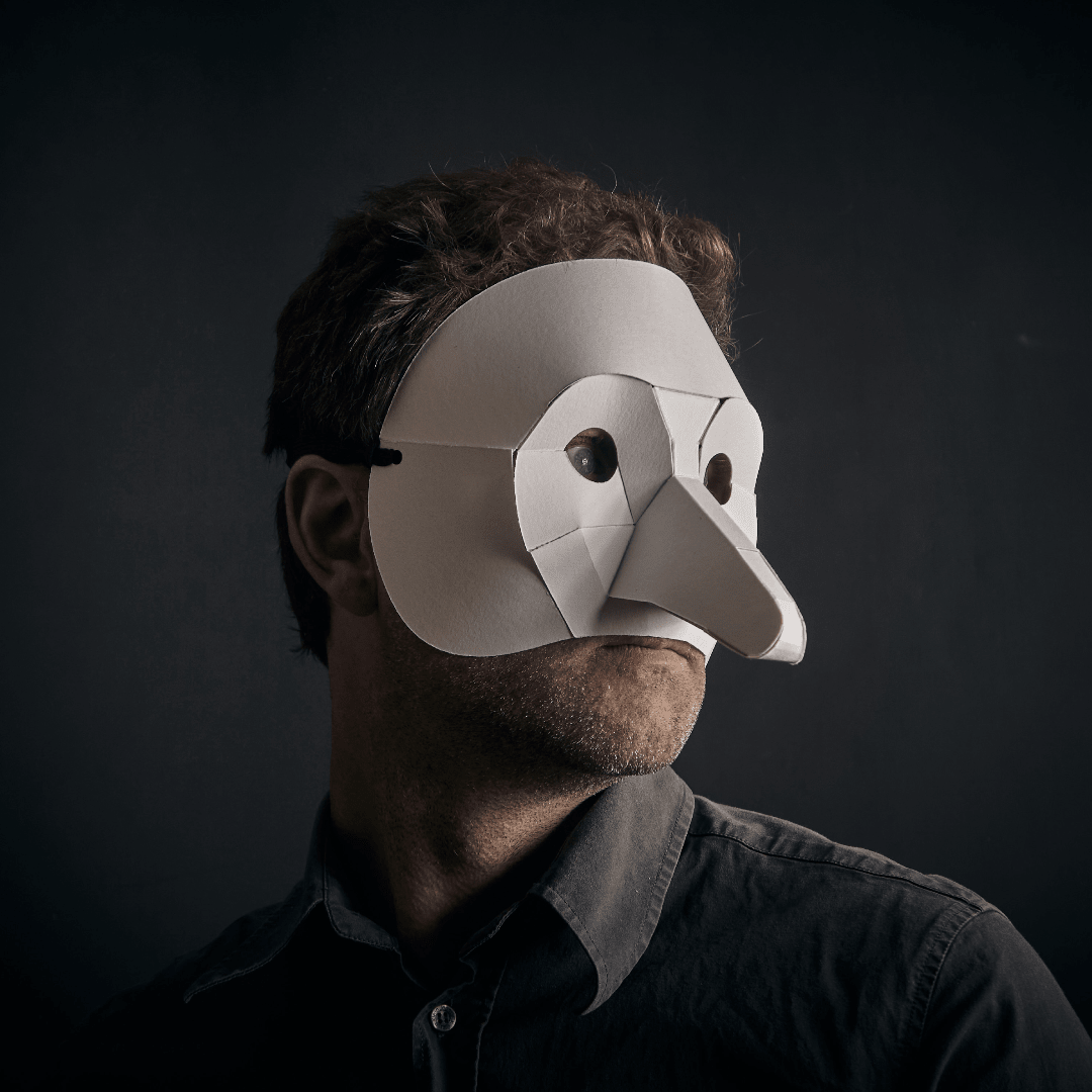 Commedia Dell’ Arte Zanni Template | DIY Papercraft Theatrical Mask | Instant Download - Wintercroft - Mask