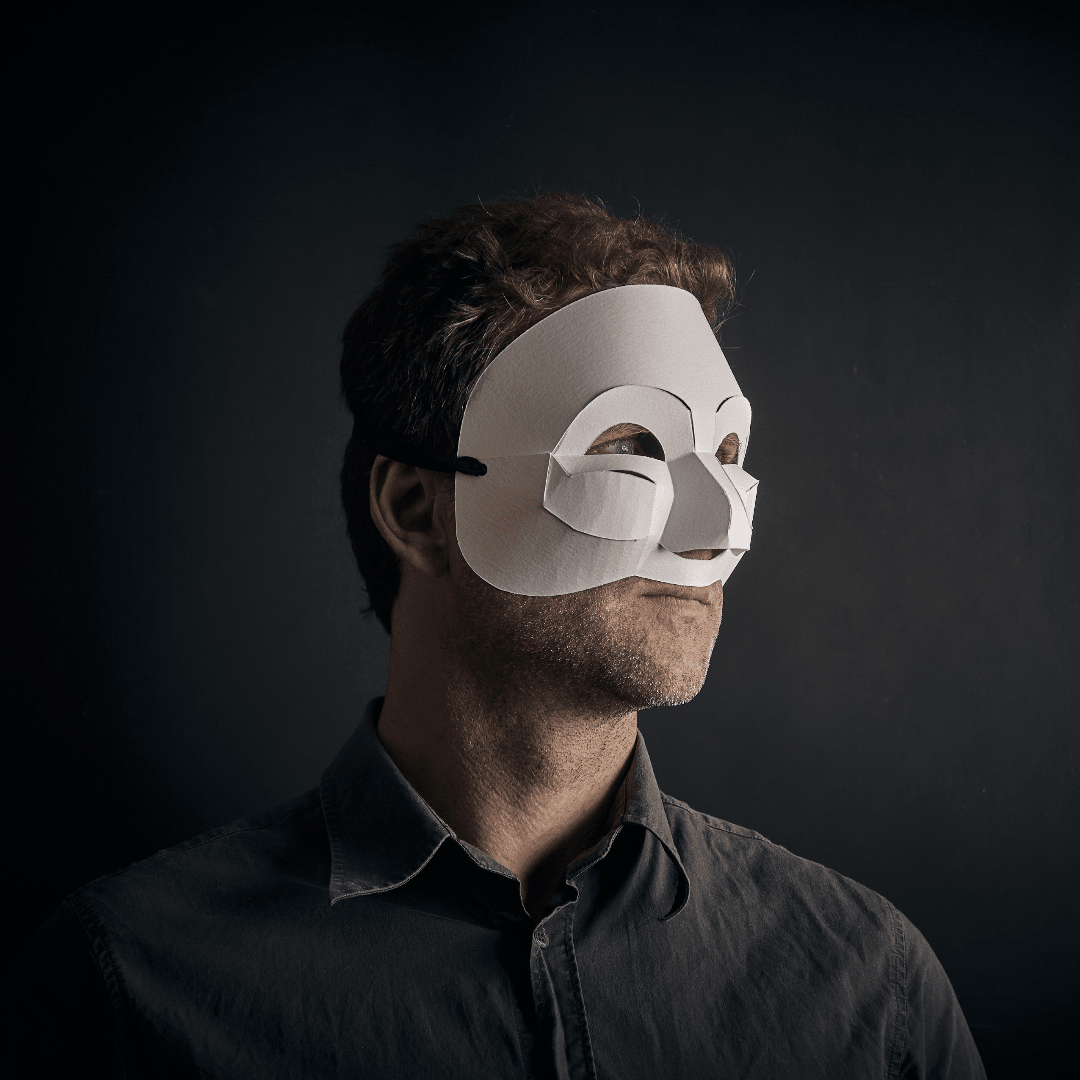 Commedia Dell’ Arte Arlecchino Harlequin Template | DIY Papercraft Theatrical Mask | Instant Download - Wintercroft - Mask