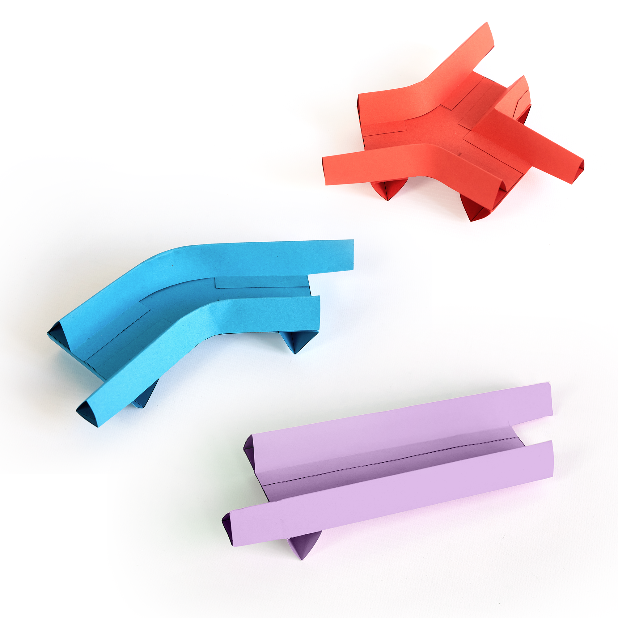 Marble Racetrack Papercraft Sets