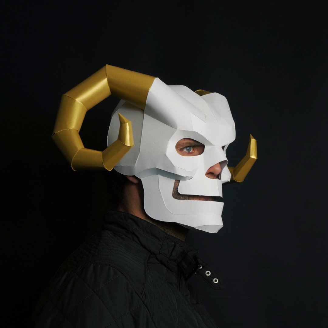 Enchanter Skull | Cardboard Mask Pattern | PDF Download - Wintercroft-Mask