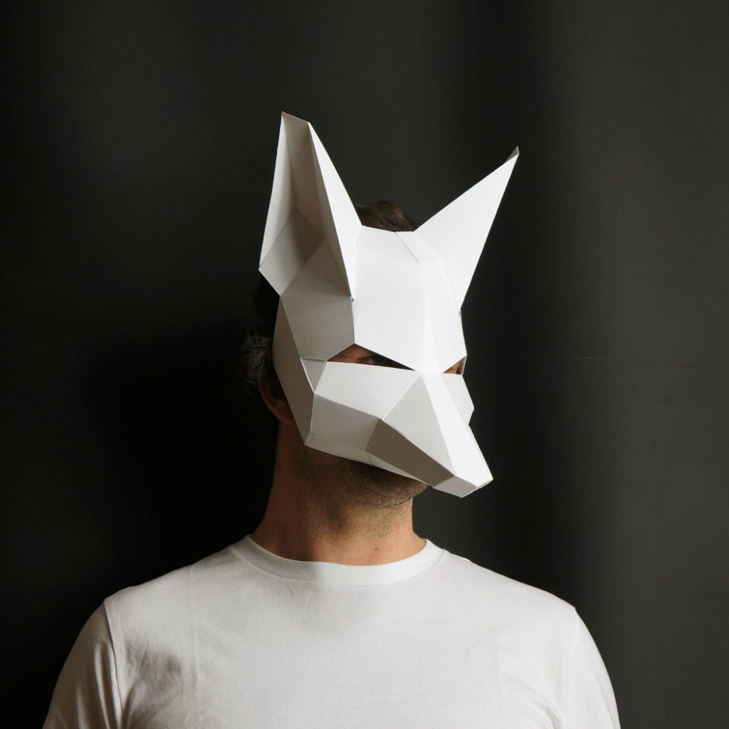 Jackal Mask | Geometric Animal Cosplay Template | PDF Download - Wintercroft-Mask