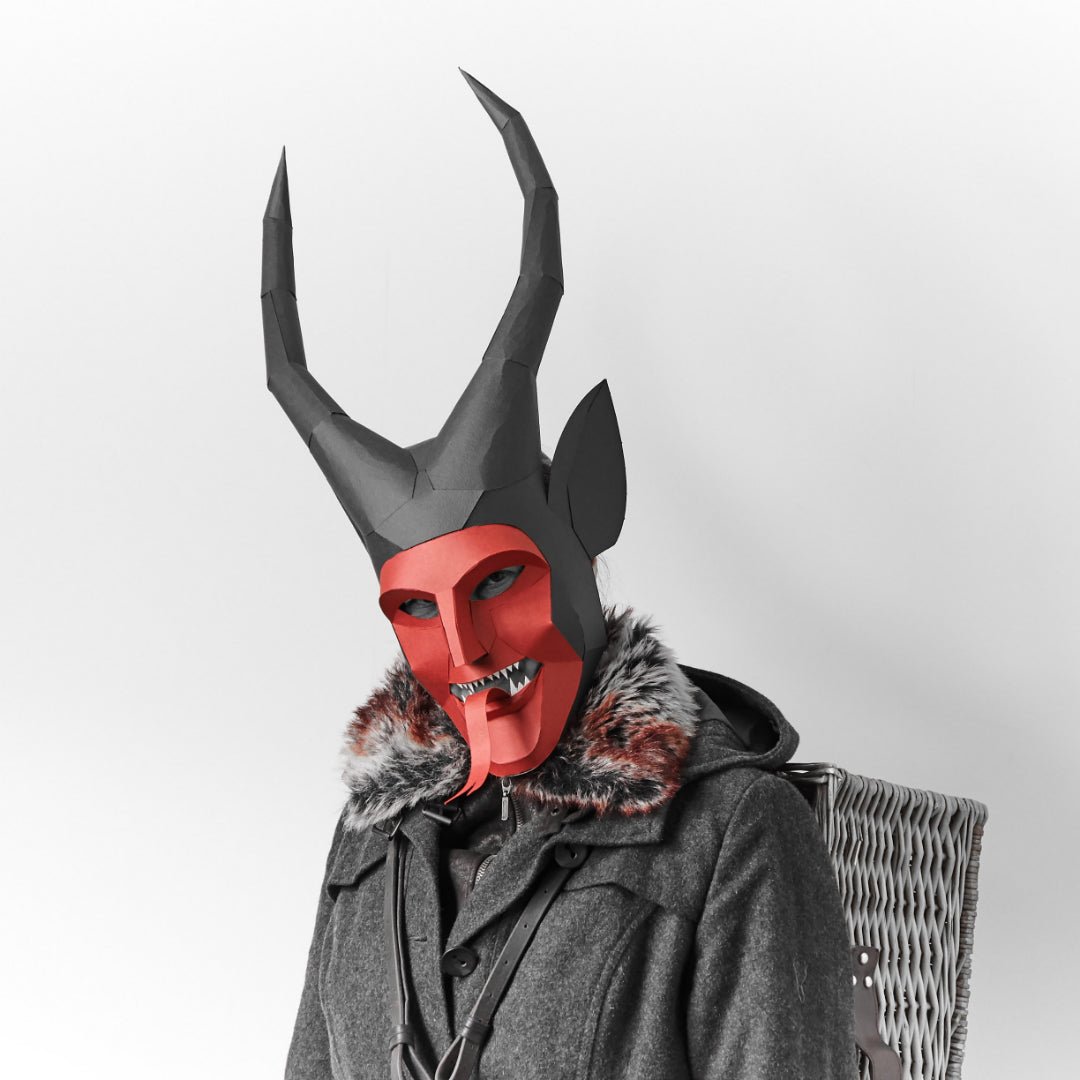 Krampus | Printable Christmas Demon Mask | PDF Download - Wintercroft - Mask