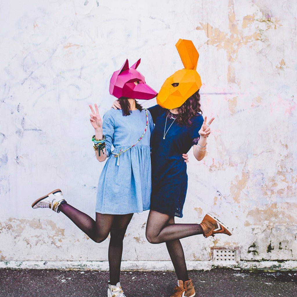 Hare Mask | Low Poly Geometric DIY Mask Template | PDF Download - Wintercroft-Mask