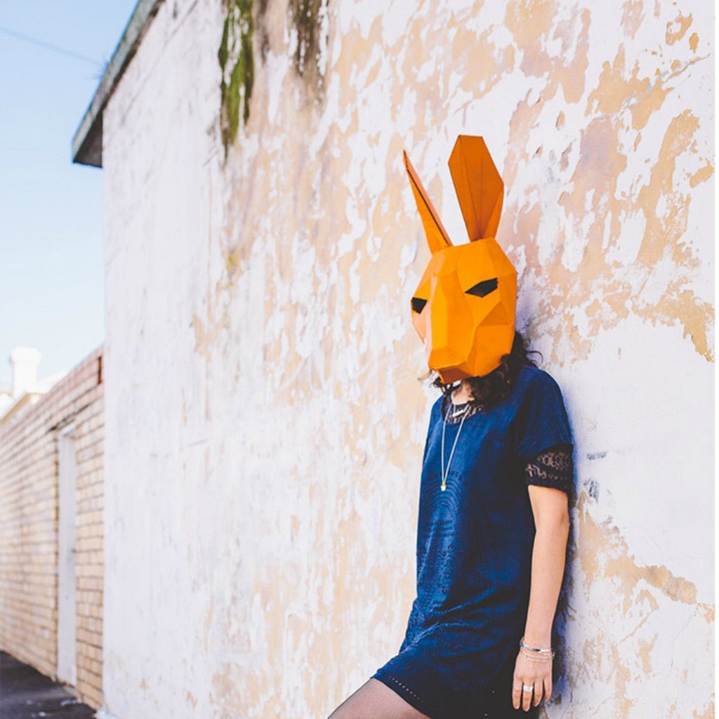 Hare Mask | Low Poly Geometric DIY Mask Template | PDF Download - Wintercroft-Mask