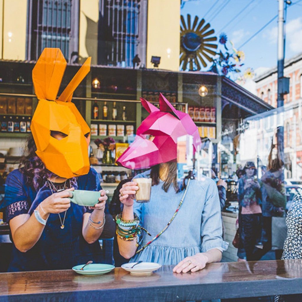 Hare Mask | Low Poly Geometric DIY Mask Template | PDF Download - Wintercroft-Mask