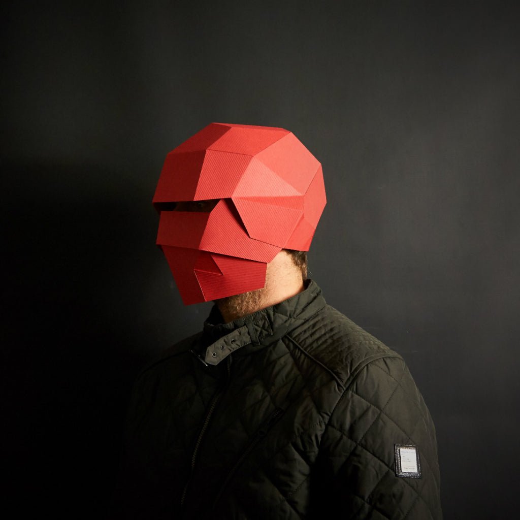 Ninja Shinobi Mask | Low Poly Papercraft Cosplay | Instant Download - Wintercroft-Mask