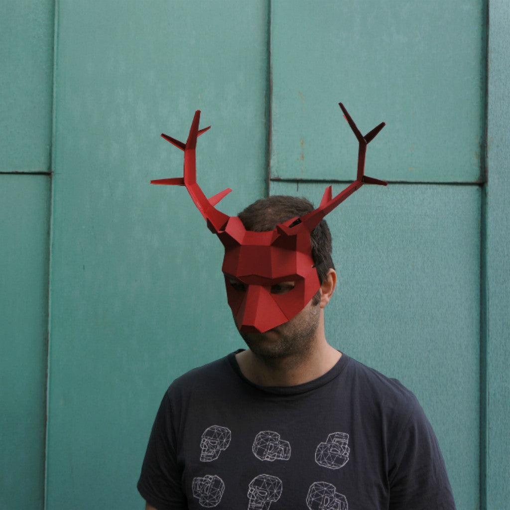 Stag or Reindeer Half Mask
