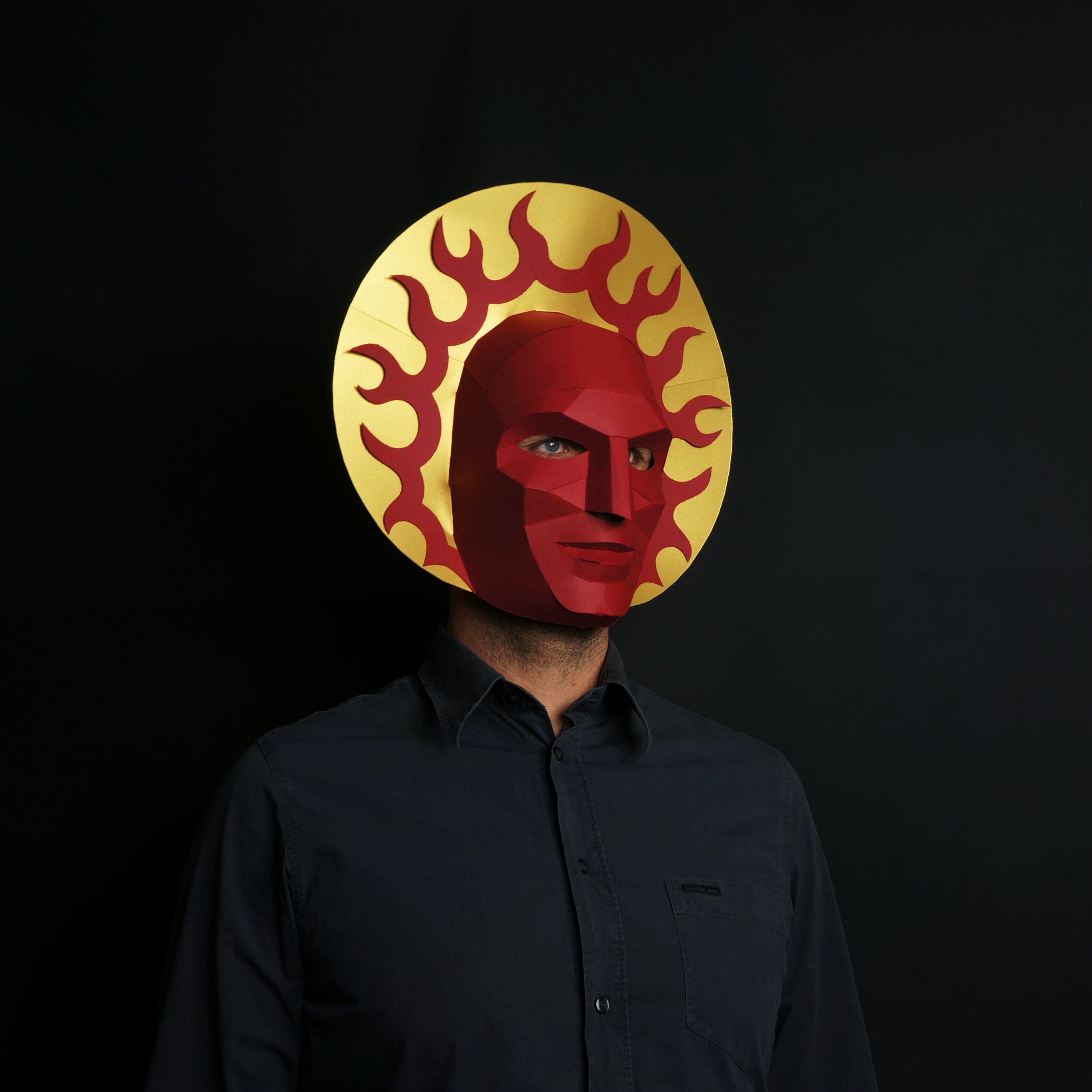War Horseman | Printable Papercraft Mask | PDF Download