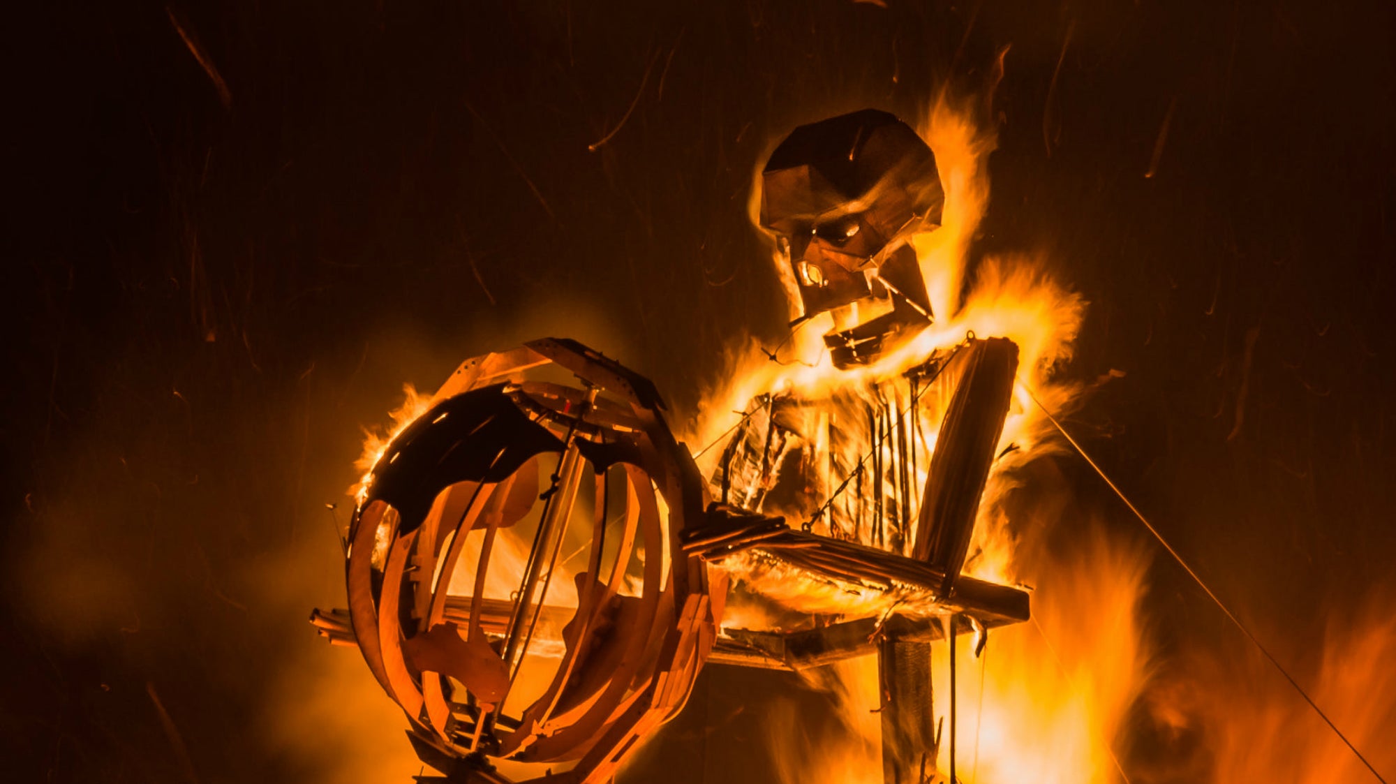 FlameWriter - Glenn Todd's Burning Skull