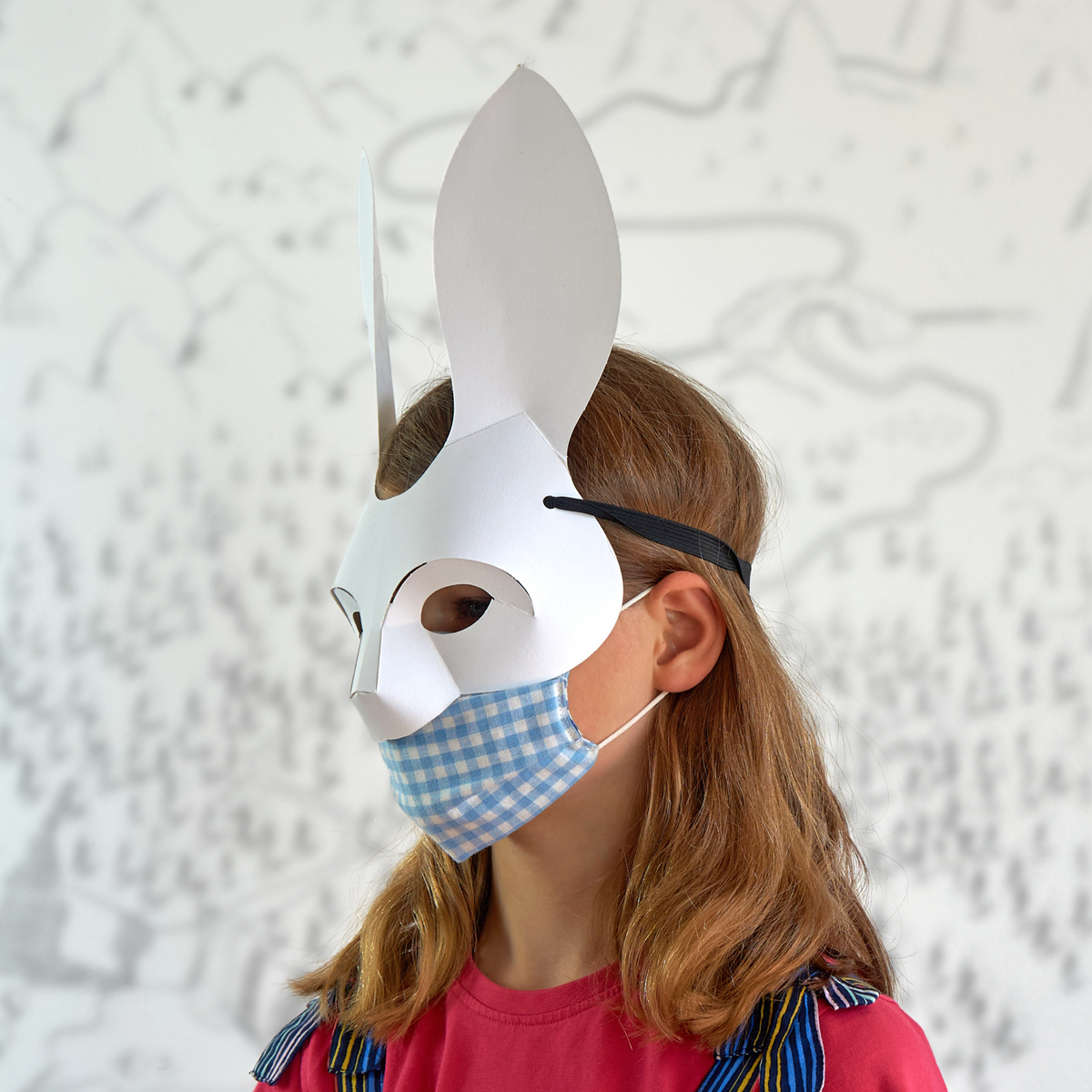 Rabbit Mask Template | Easy DIY Paper Mask | World Book Day | Instant Download