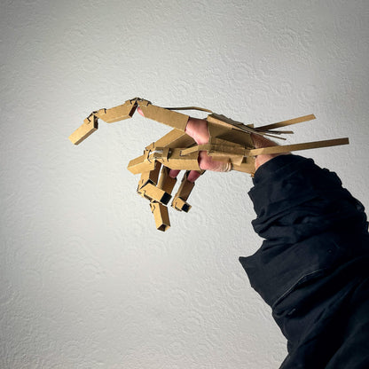 Articulated Creature Hand | Wearable Papercraft Costume Template