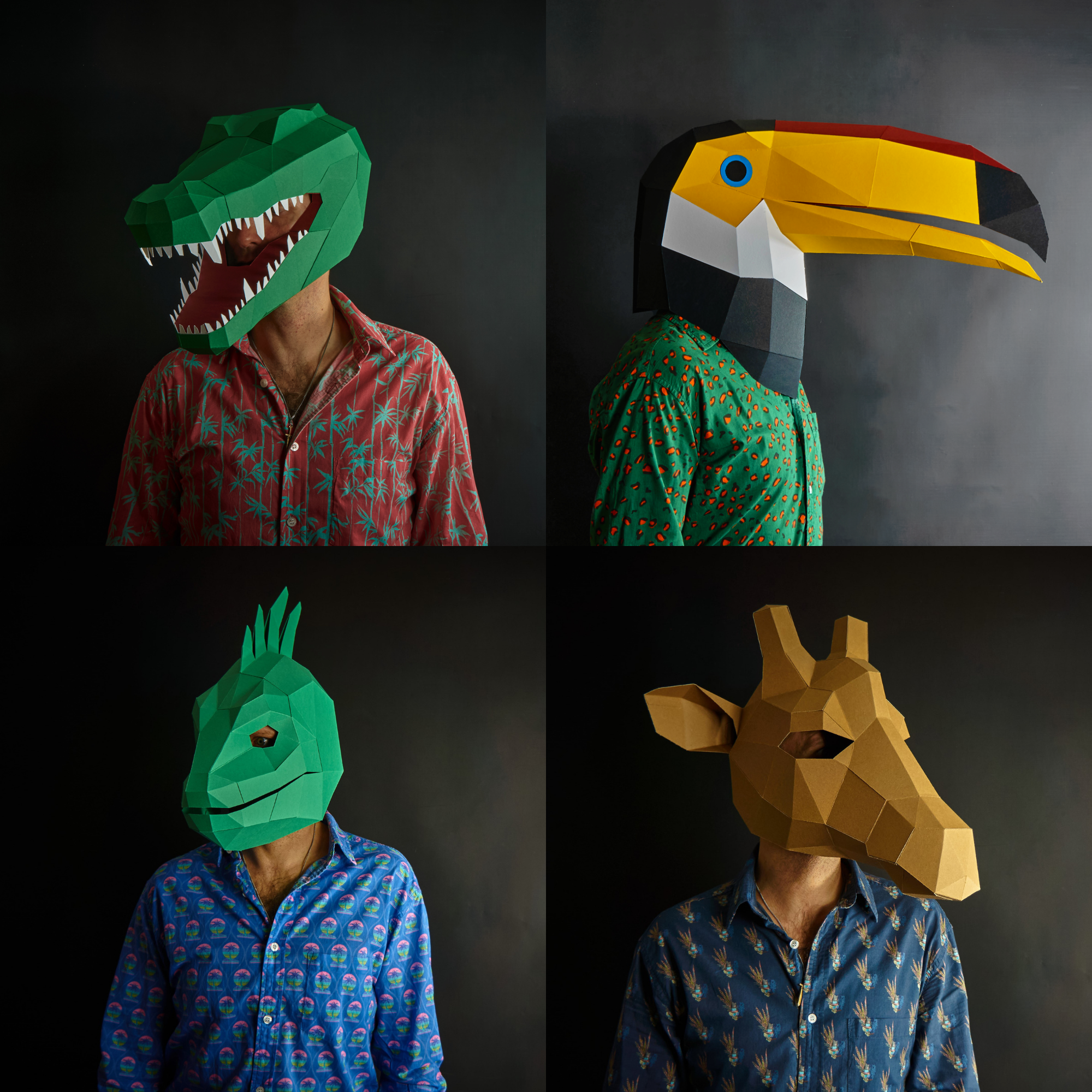 Exotic Animals Mask Set