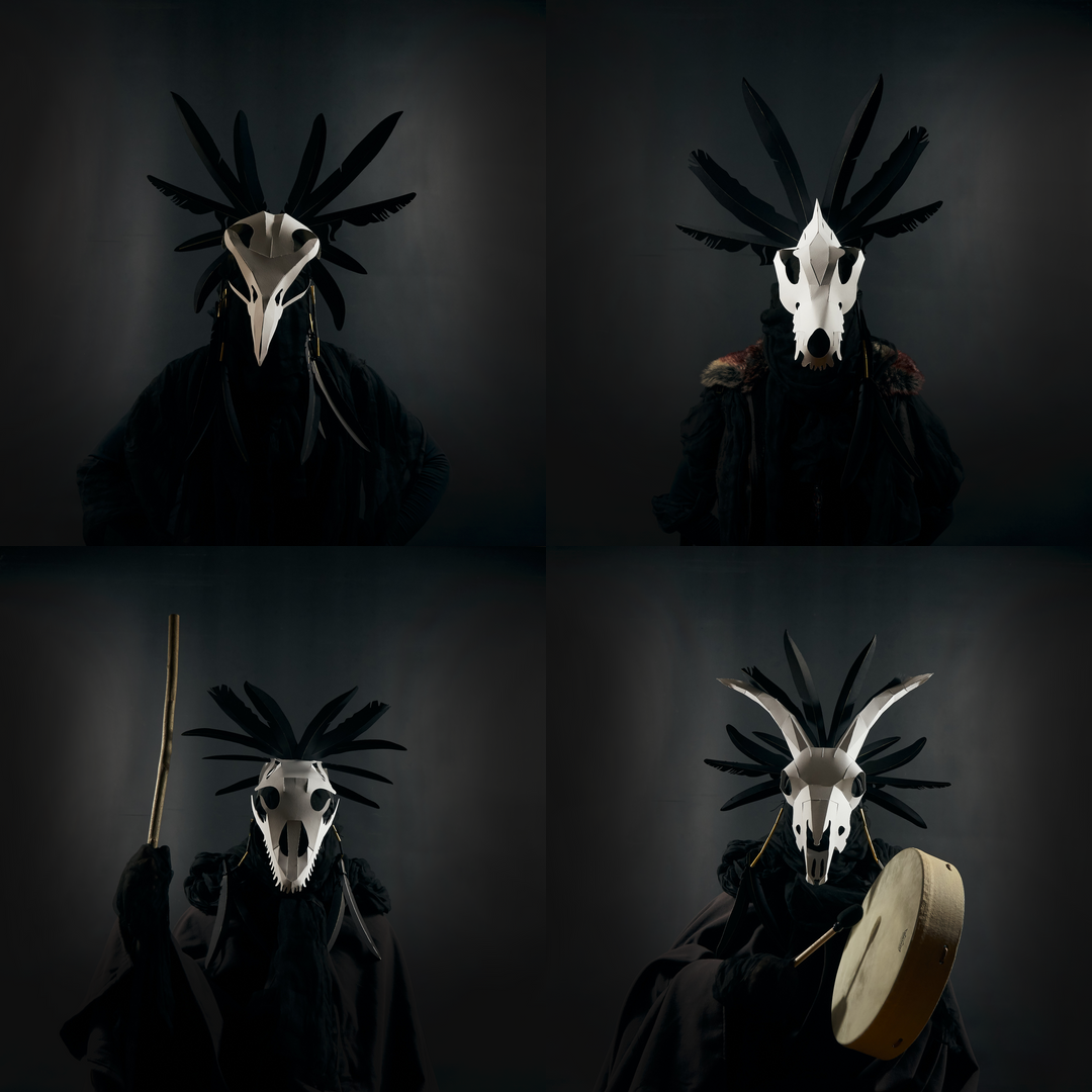 Bonefaced Mystics Headdress Set