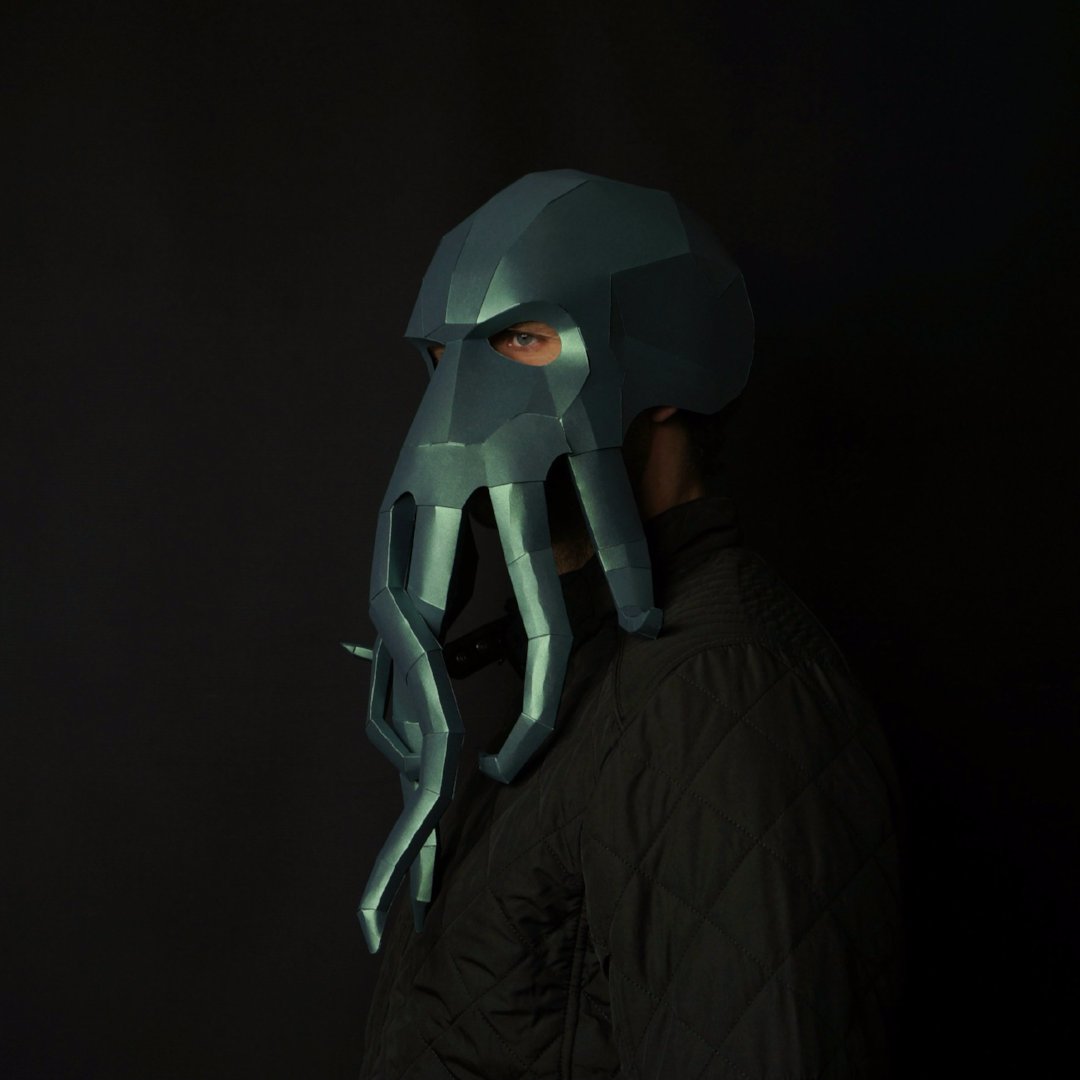 Cthulhu | Cosplay Papercraft Mask Templates | PDF Download - Wintercroft-Mask