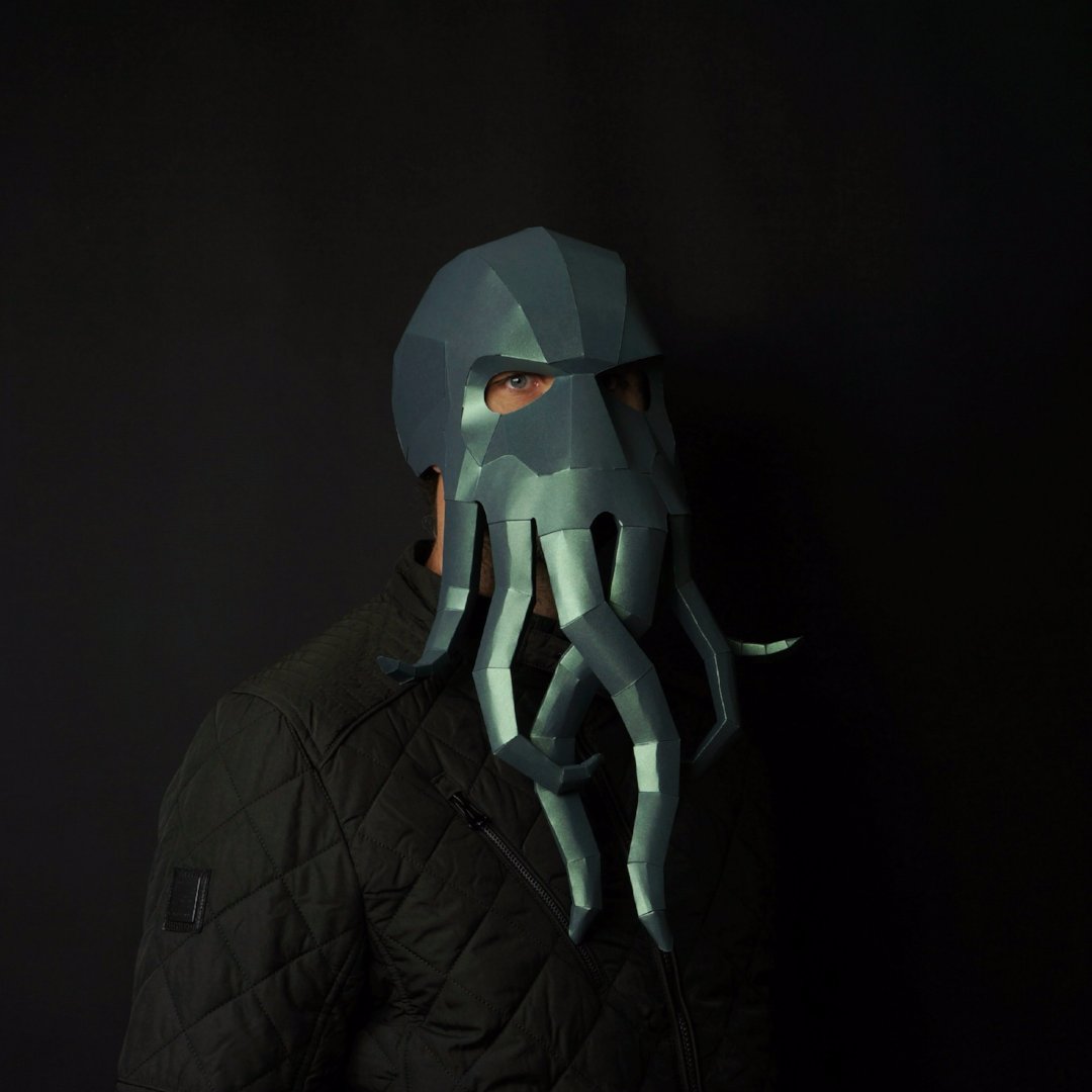 Cthulhu | Cosplay Papercraft Mask Templates | PDF Download - Wintercroft-Mask