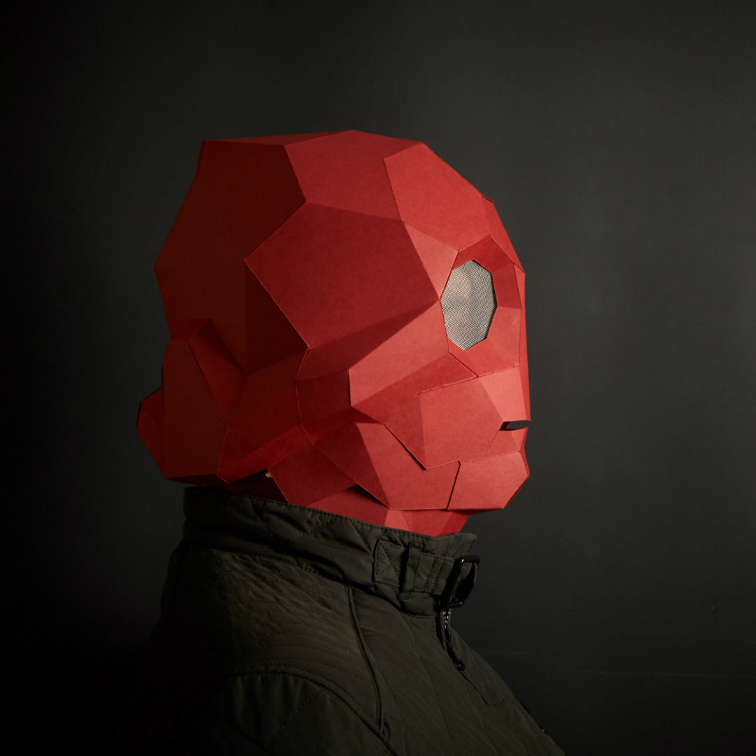 Sci-Fi Robot Helmet | CRU Commander Papercraft | PDF Download