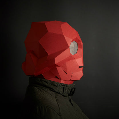 Sci-Fi Robot Helmet | CRU Commander Papercraft | PDF Download