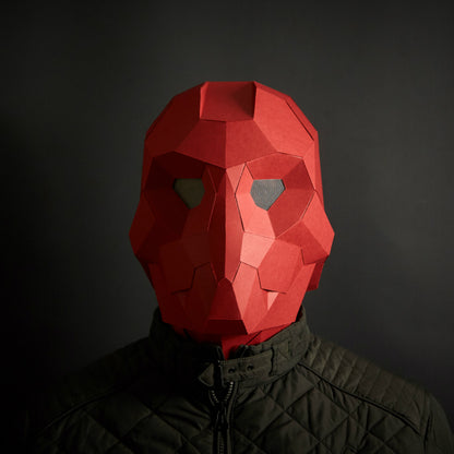 Sci-Fi Robot Helmet | CRU Enforcer Papercraft Template | PDF Download