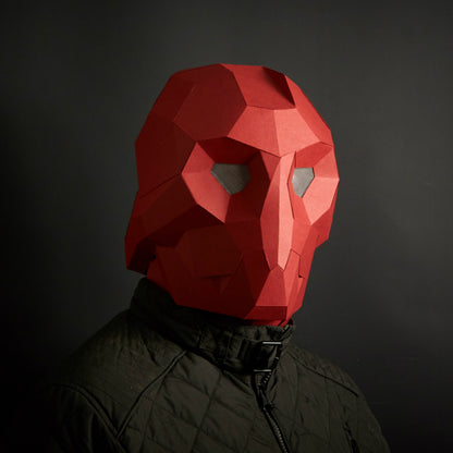 Sci-Fi Robot Helmet | CRU Enforcer Papercraft Template | PDF Download