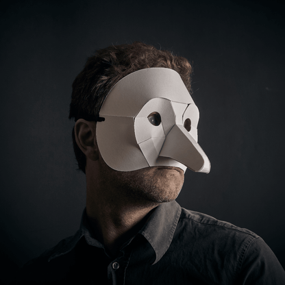 Commedia Dell’ Arte Zanni Template | DIY Papercraft Theatrical Mask | Instant Download - Wintercroft - Mask
