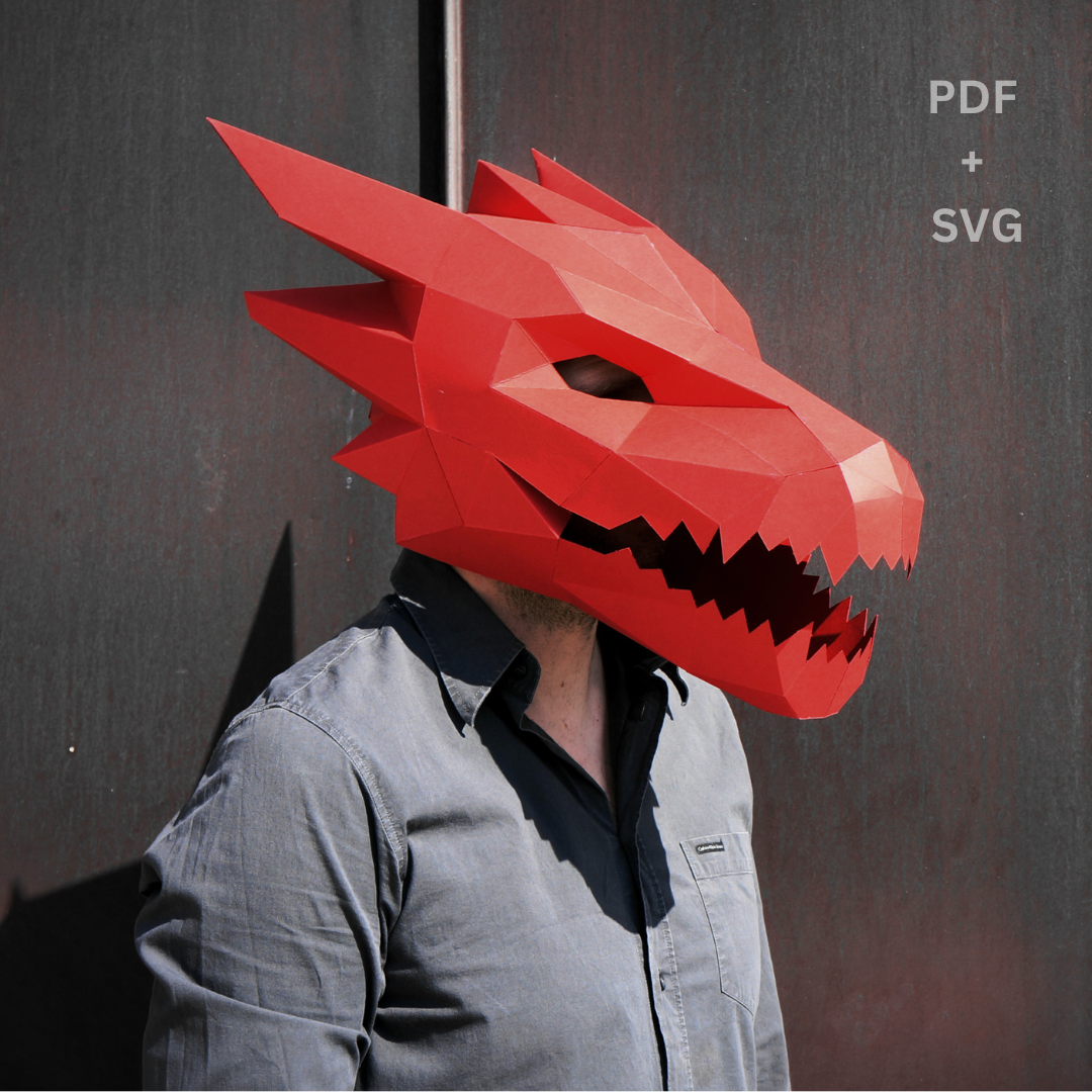 Dragon Head V2 with Optional Claws or SVG Bundles
