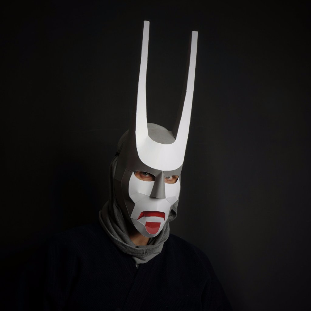 Grelin - The Bowman of Destiny | Mythical Paper Mask | PDF Download - Wintercroft-Mask