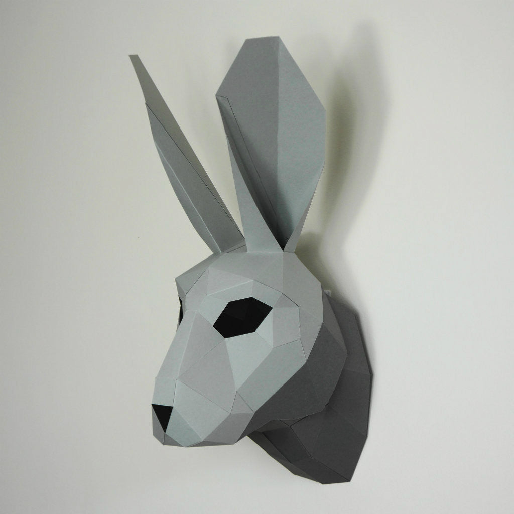 Hare Trophy Mask | DIY Paper Template | Printable PDF Download ...