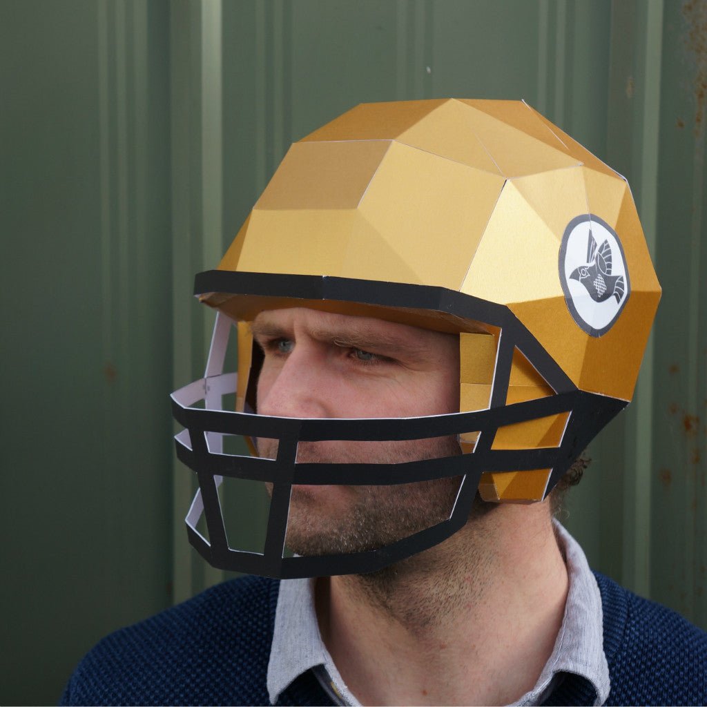 American Football Helmet | DIY Papercraft Template | PDF Download - Wintercroft-Mask