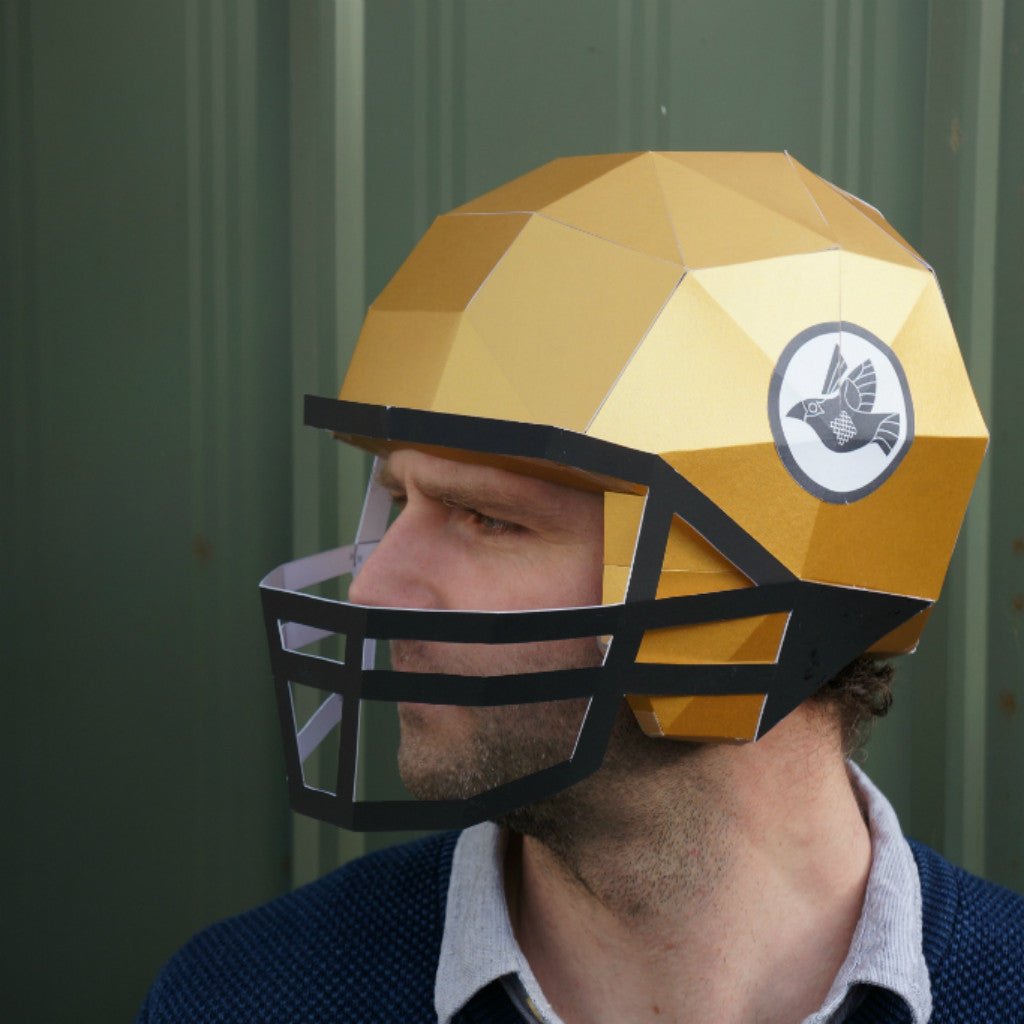 American Football Helmet | DIY Papercraft Template | PDF Download - Wintercroft-Mask