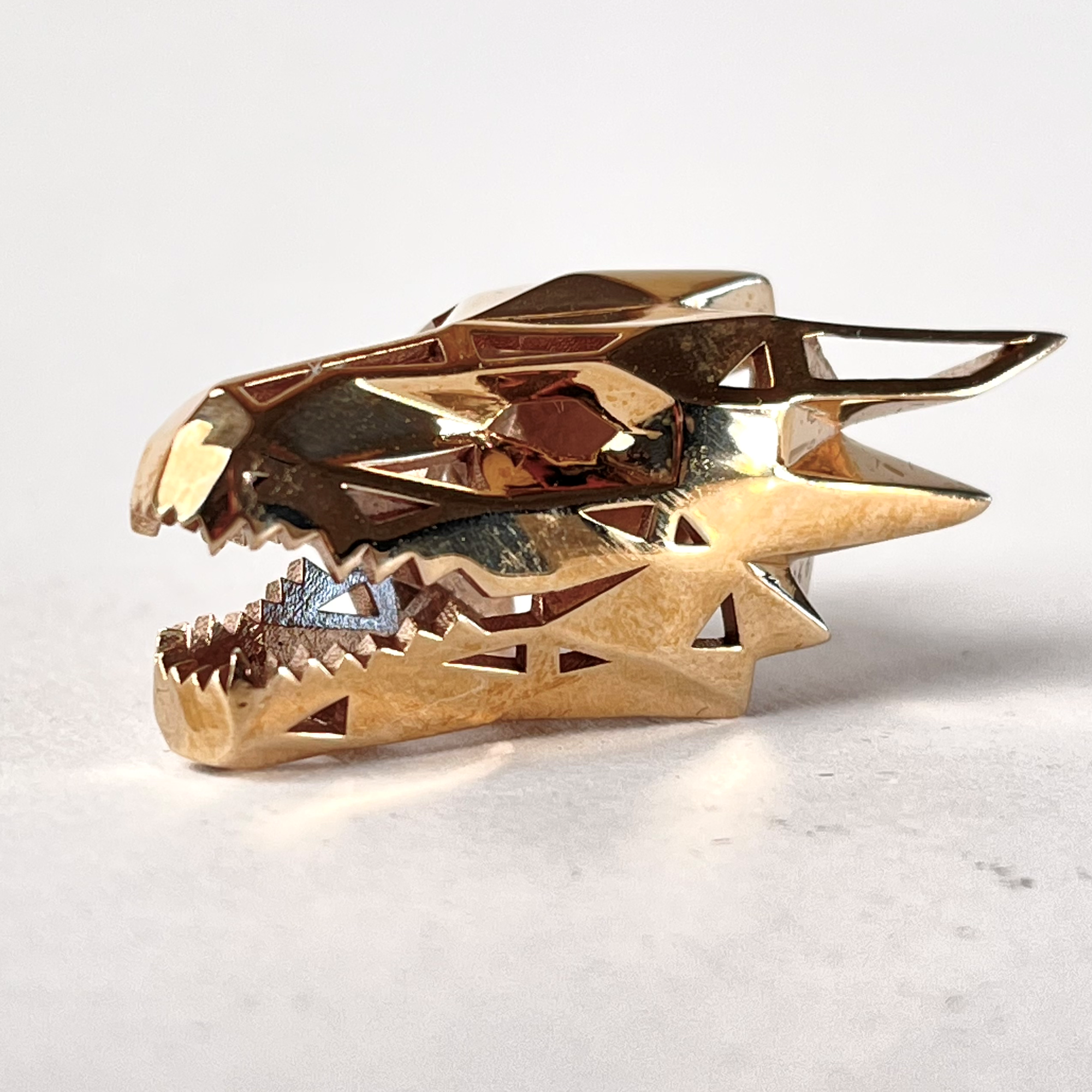 Dragon Pendant - Polished Bronze