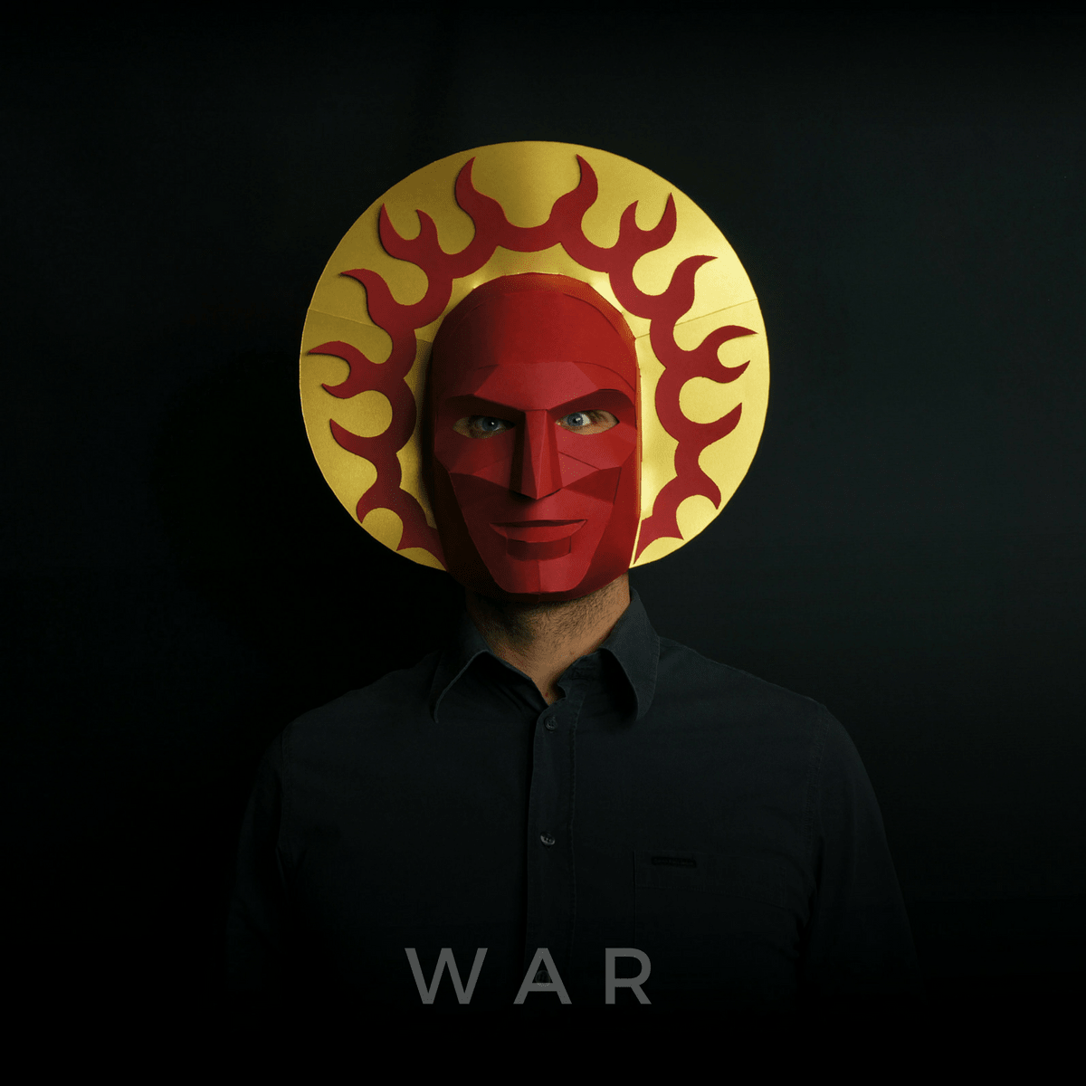 War Horseman | Printable Papercraft Mask | PDF Download - Wintercroft-Mask