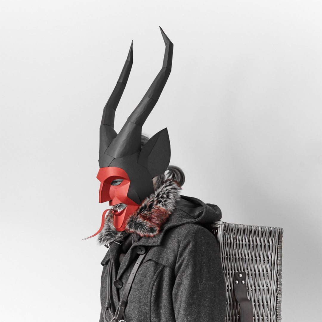 Krampus | Printable Christmas Demon Mask | PDF Download - Wintercroft - Mask