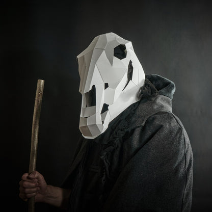 Horse Skull for Halloween and Mari Lwyd - Wintercroft - Mask