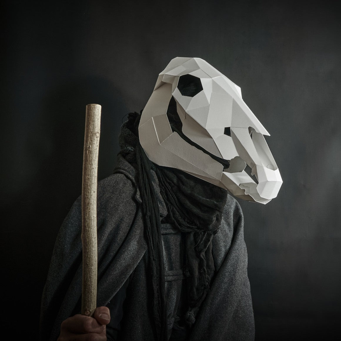 Horse Skull for Halloween and Mari Lwyd - Wintercroft - Mask