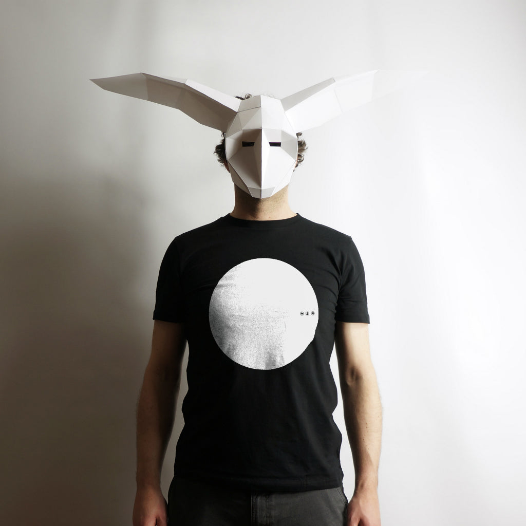 Owl Mask | Abstract Geometric Paper Mask | Instant Download