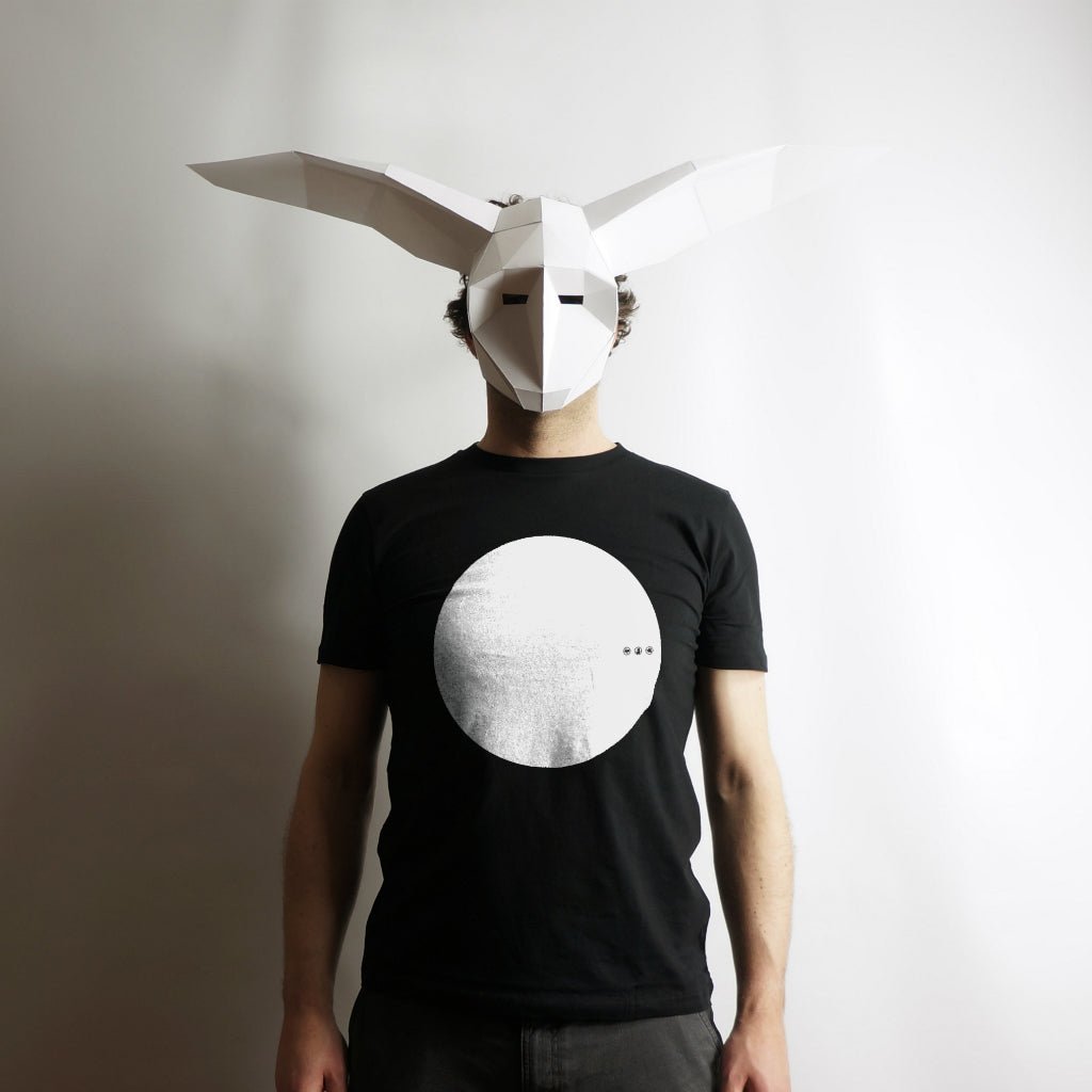 Owl Mask | Abstract Geometric Paper Mask | Instant Download - Wintercroft-Mask