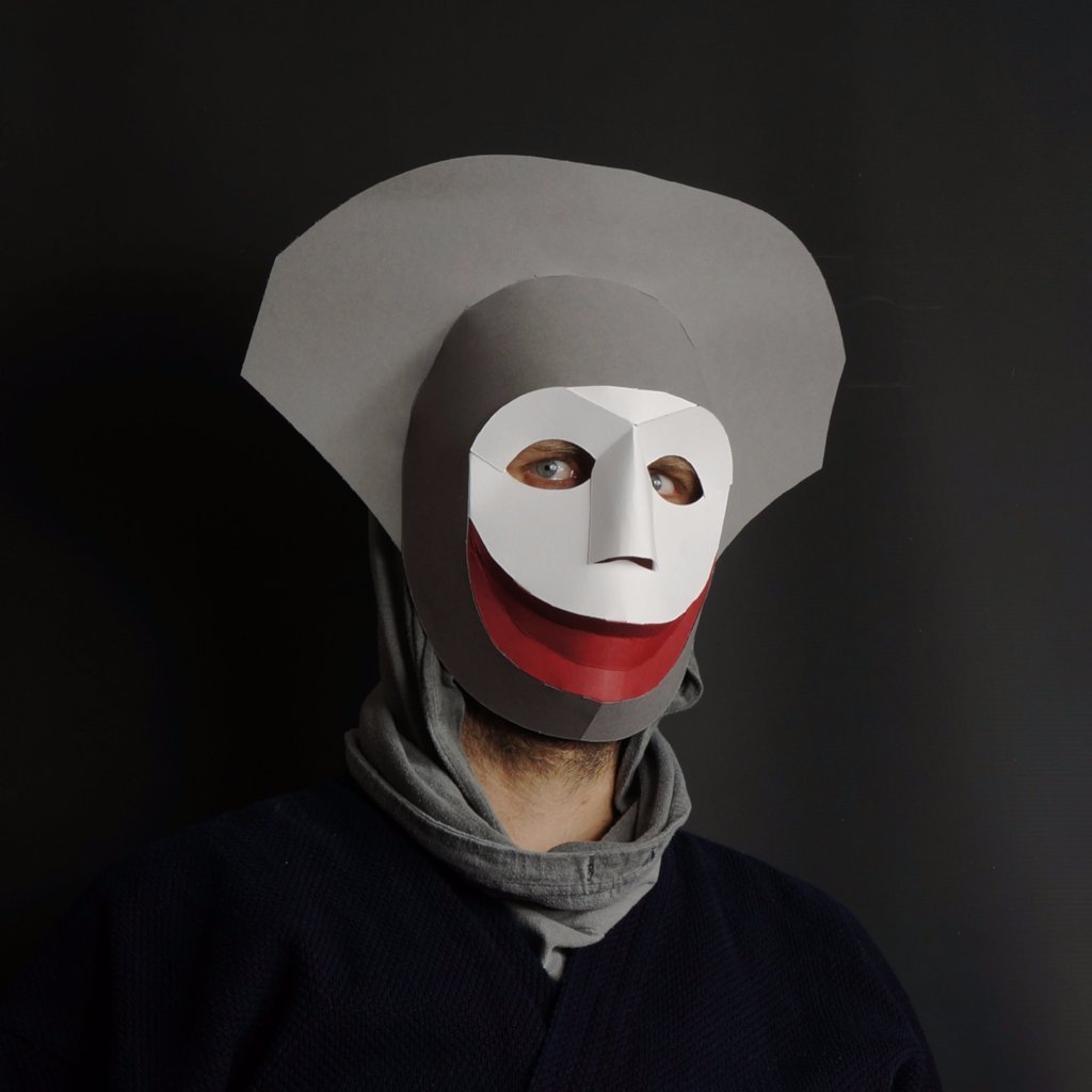 Parlow - The Home Hider | DIY Paper Mask | PDF Download - Wintercroft-Mask