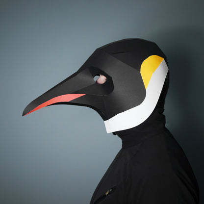 Emperor Penguin | 3D Papercraft Animal Mask | PDF