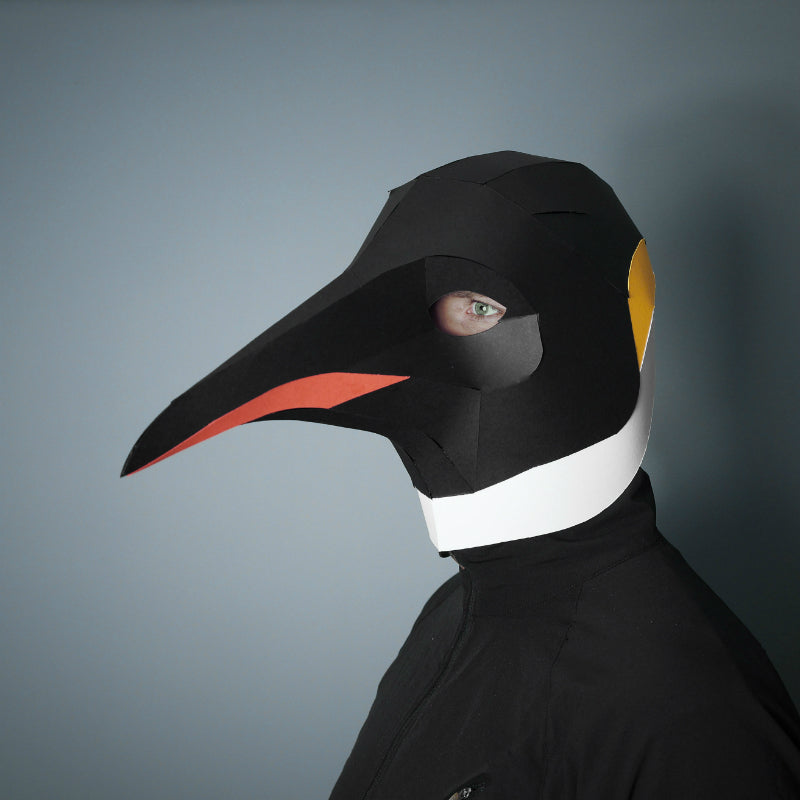 Emperor Penguin | 3D Papercraft Animal Mask | PDF