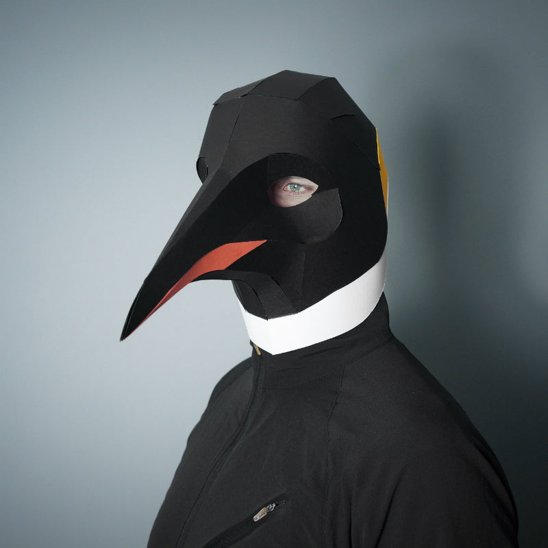 Emperor Penguin | 3D Papercraft Animal Mask | PDF