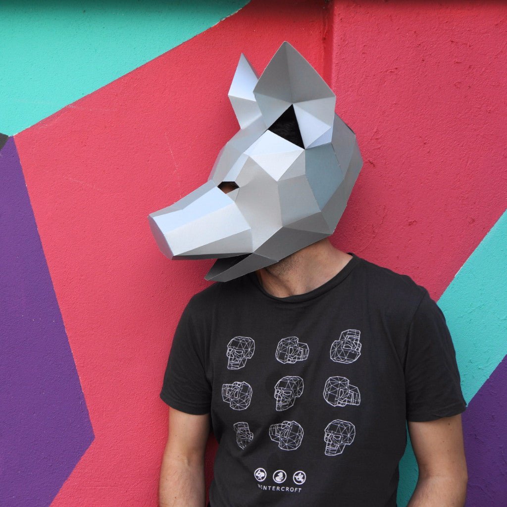 Pig Mask | Low Poly Geometric DIY Animal Mask Template | PDF Download - Wintercroft-Mask