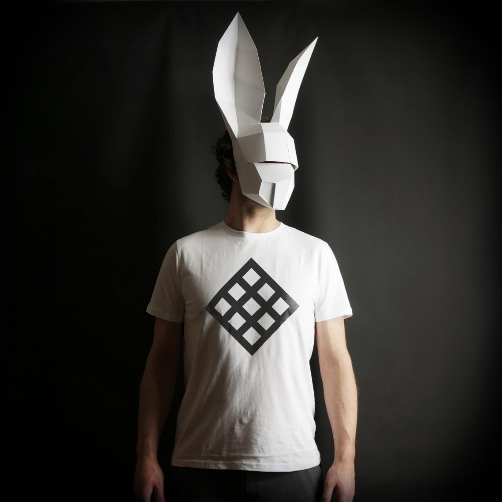 White Rabbit Mask | Low-Poly Cosplay Pattern | PDF Download – Wintercroft